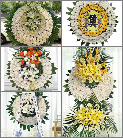 湖北黄冈市黄梅县孔垄镇花圈速递